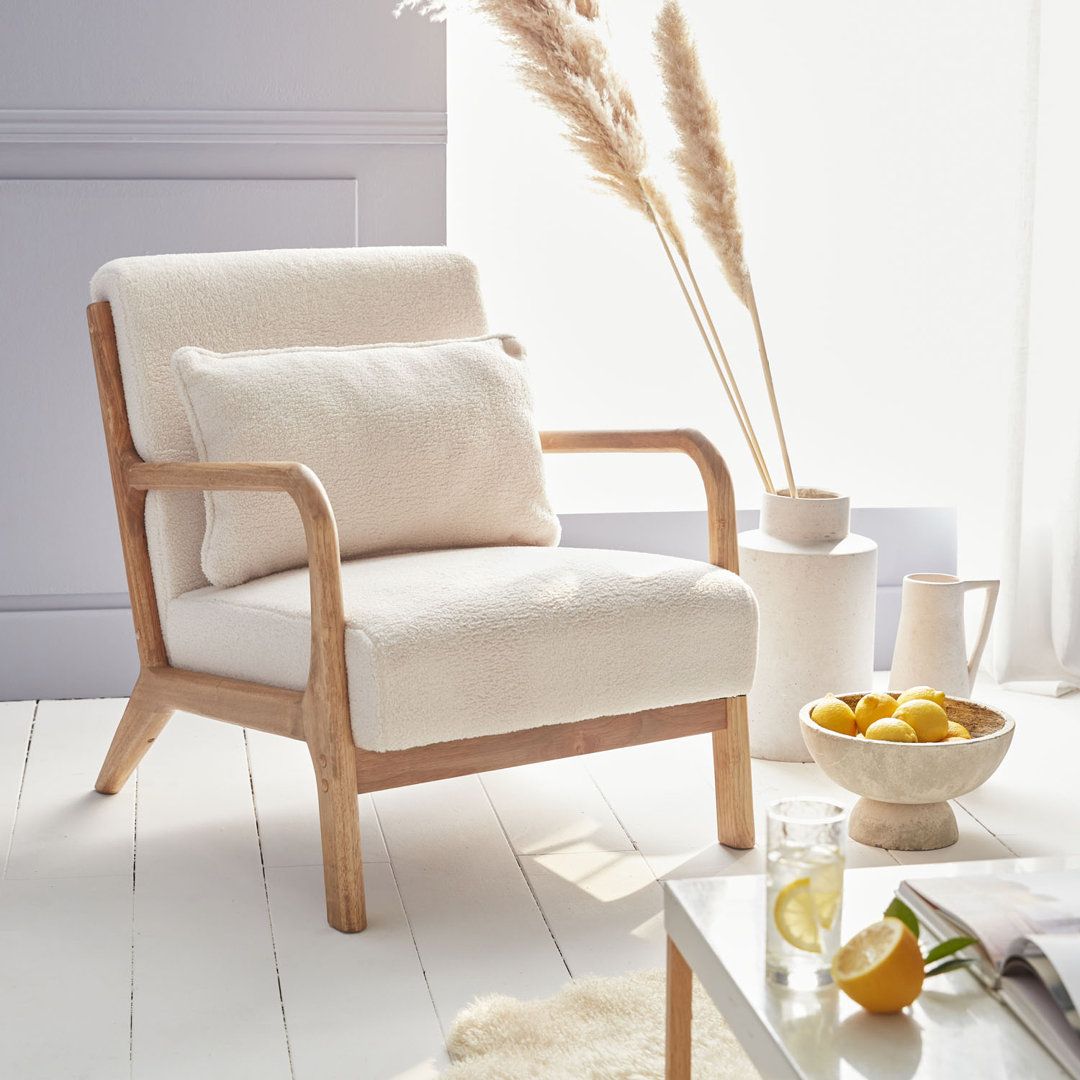 White Armchair Elegant and Versatile Seating Option for Any Home