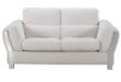 White Leather Loveseat