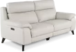 White Leather Loveseat