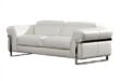 White Leather Loveseat