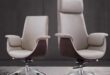 White Leather Office Chair