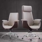 White Leather Office Chair