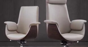 White Leather Office Chair