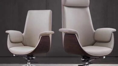 White Leather Office Chair