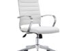 White Leather Office Chair