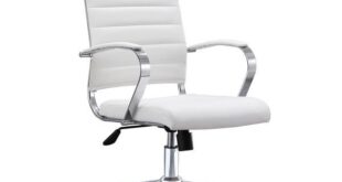 White Leather Office Chair