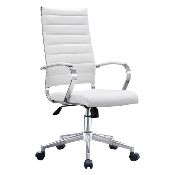 White Leather Office Chair