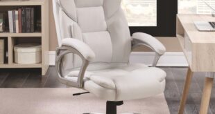 White Leather Office Chair