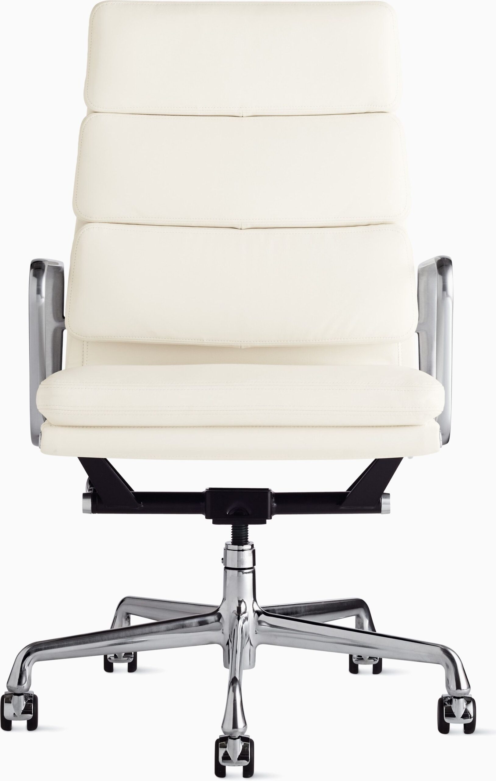 White Leather Office Chair Elegant and Stylish Seating Solution for Your Office Space