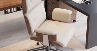 White Leather Office Chair