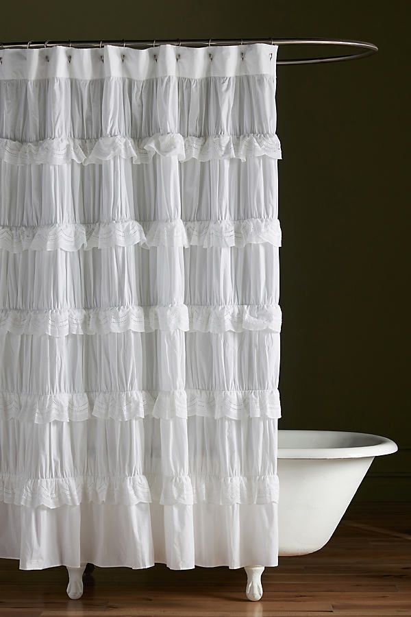 White Shower Curtains Elegant and Versatile Bathroom Decor Options in White