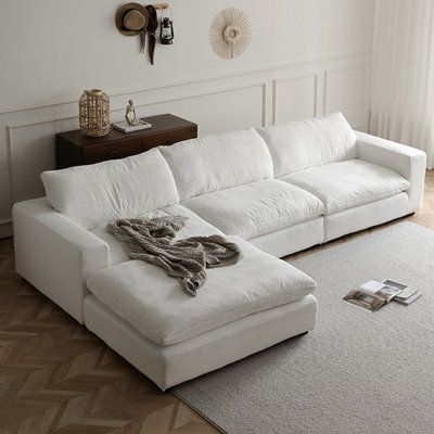 White Sofa Elegant and Versatile Living Room Seating Option