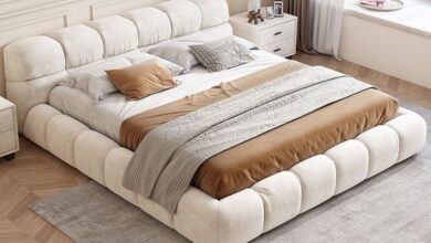 White beds