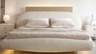 White beds