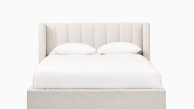 White beds