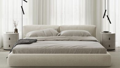 White beds