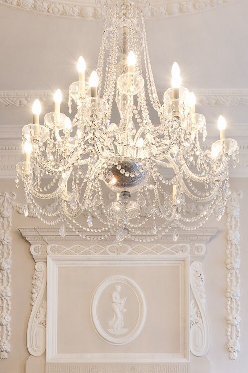 white chandelier