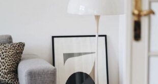 White floor lamp