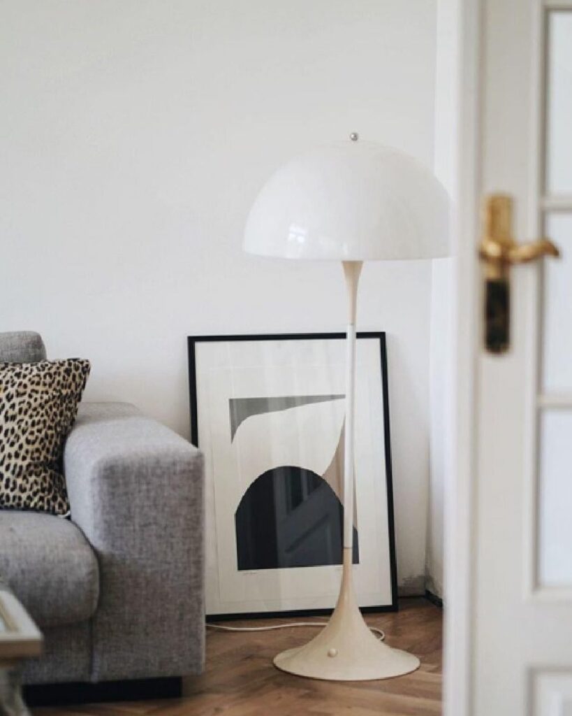 White floor lamp