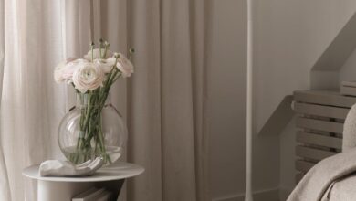 White floor lamp