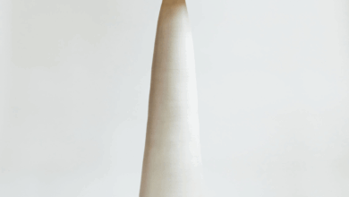White floor lamp