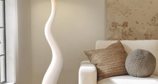 White floor lamp