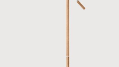 White floor lamp