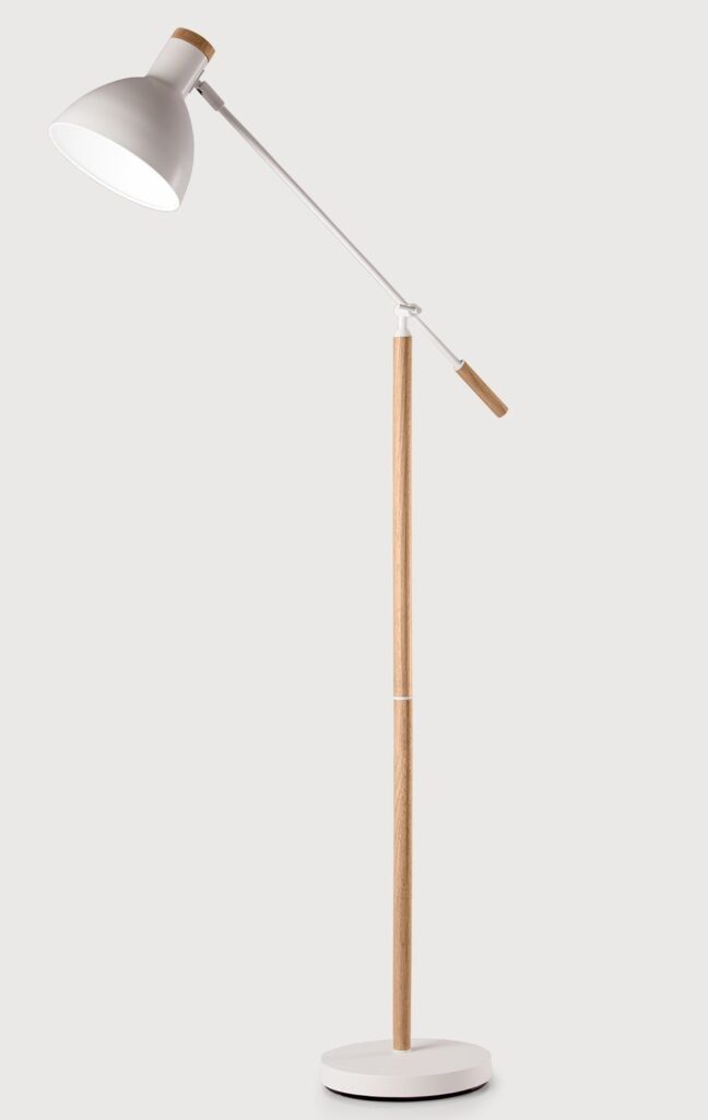 White floor lamp