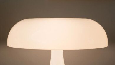 White table lamp