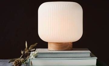 White table lamp