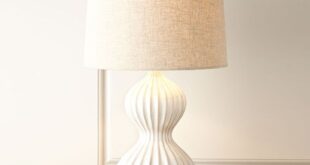 White table lamp