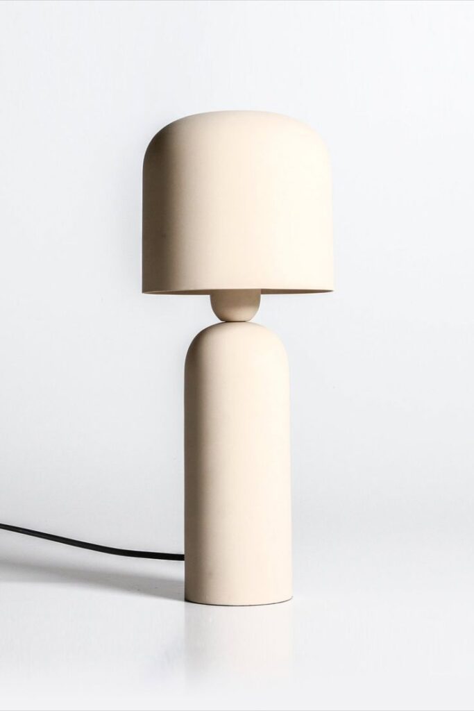 White table lamp design