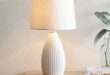 White table lamp design