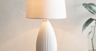 White table lamp design