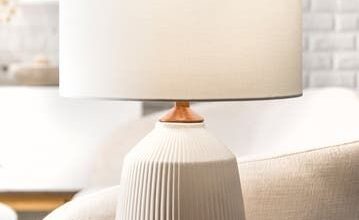 White table lamp