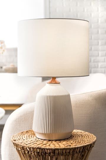 White table lamp