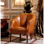Wingback Leather Armchair