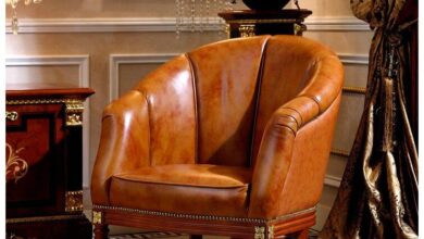 Wingback Leather Armchair