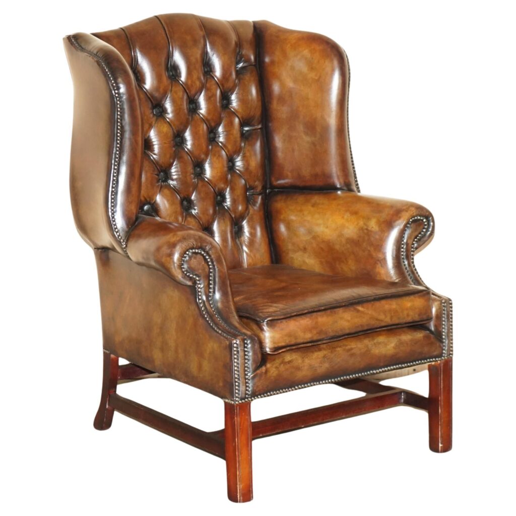 Wingback Leather Armchair