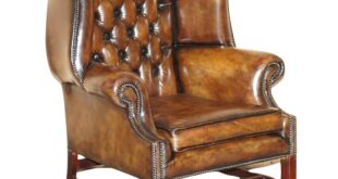 Wingback Leather Armchair