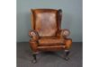 Wingback Leather Armchair