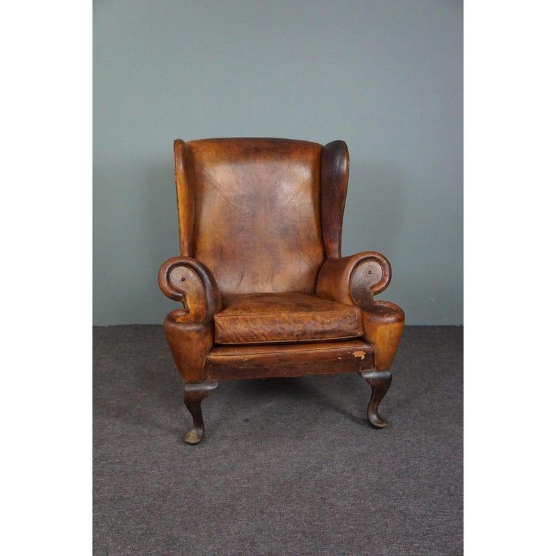 Wingback Leather Armchair