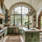Wooden country-style kitchens