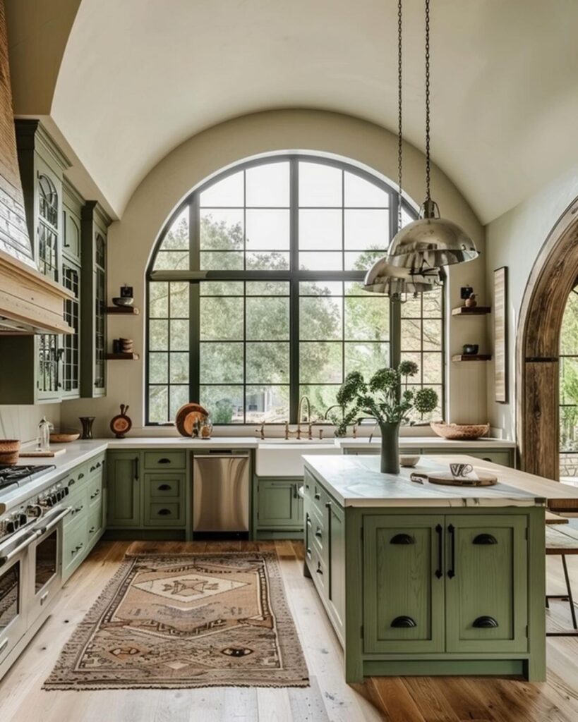 Wooden country-style kitchens