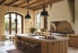 Wooden country-style kitchens