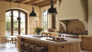 Wooden country-style kitchens