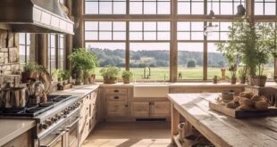 Wooden country-style kitchens