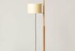 Wooden floor lamps