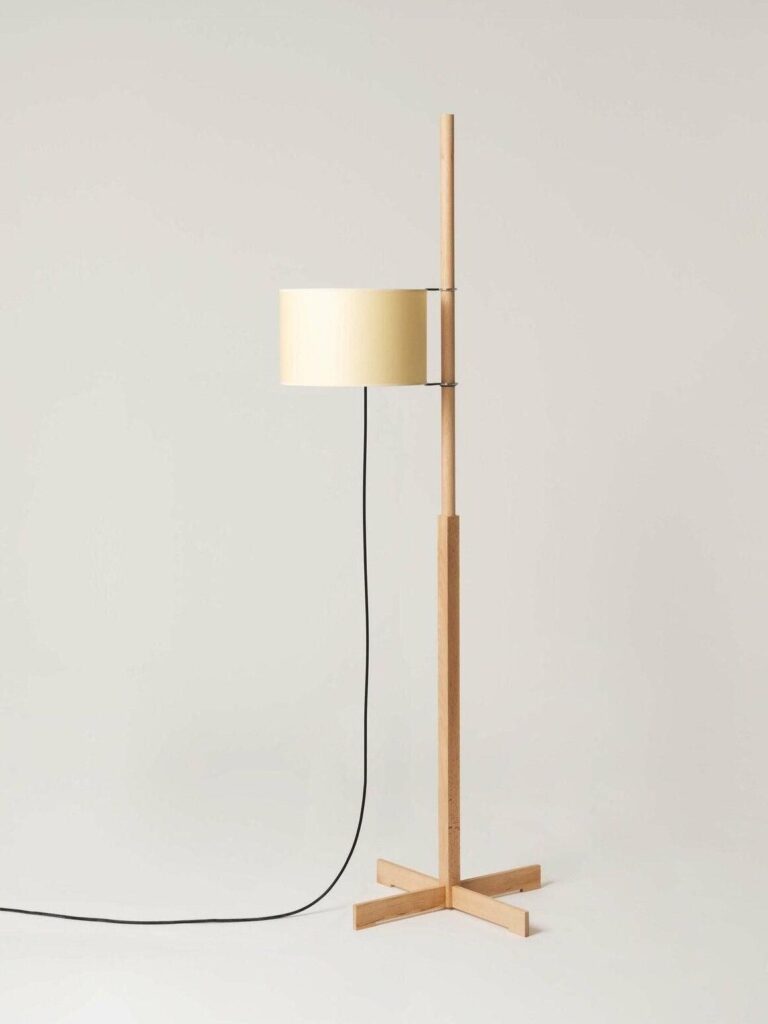 Wooden floor lamps