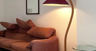 Wooden floor lamps